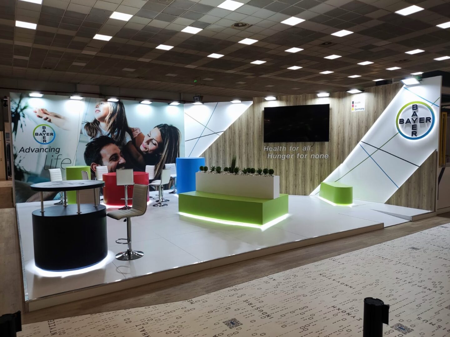 Εκθεσιακό περίπτερο Bayer στη Διεθνή Έκθεση Θεσσαλονίκης 2024 – κατασκευή Kornel Expo